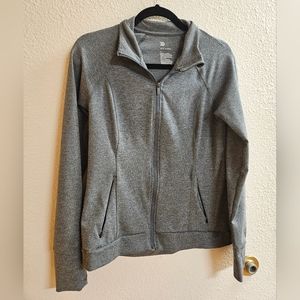 All in Motion Gray Zip-Up Athletic Jacket